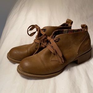 Tan Blowfish booties